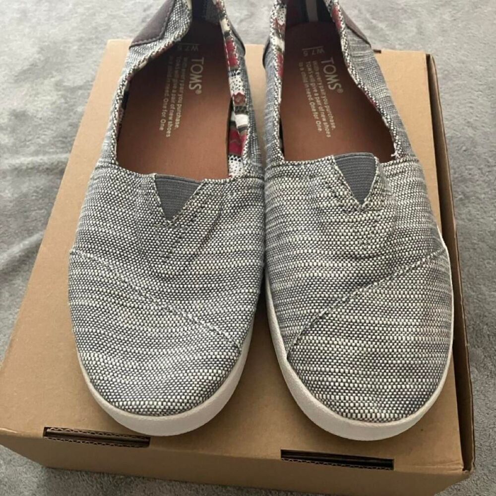 Toms Women's Avalon Grey Lurex Woven